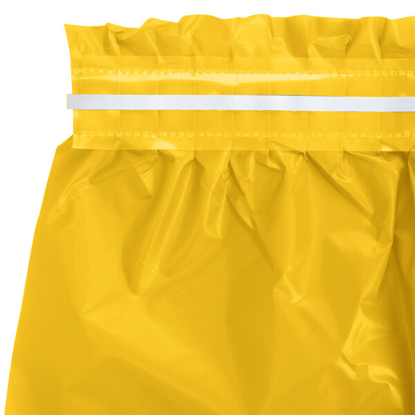Creative Converting 14' x 29" School Bus Yellow Disposable Plastic Table Skirt - 6/Case
