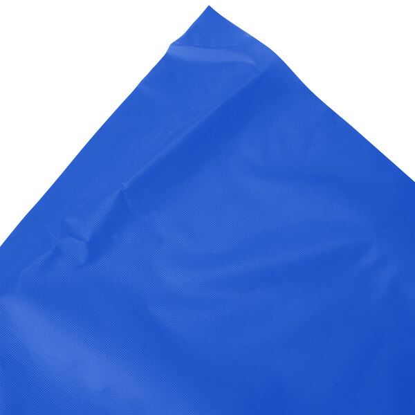 Creative Converting 14' x 29" Cobalt Blue Disposable Plastic Table Skirt - 6/Case