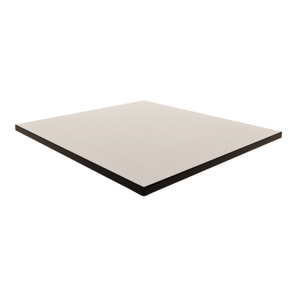 Plymold 36" x 36" Square White Nebula Laminate Thin Profile Dur-A-Edge Table Top