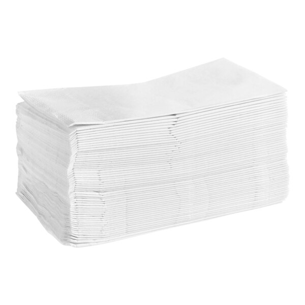 Hoffmaster 15" x 17" White 2-Ply Regal-Embossed 1/8 Fold Paper Dinner Napkin - 1,000/Case