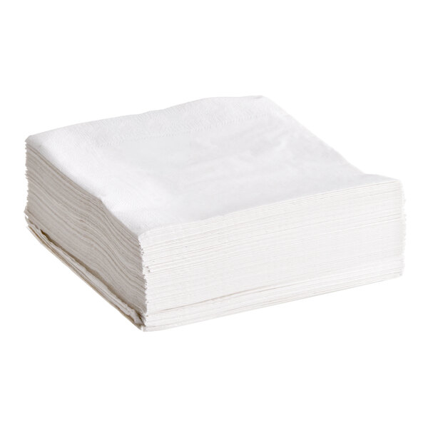 Hoffmaster 17" Square 2-Ply White 1/4 Fold Regal-Embossed Paper Dinner Napkin - 1,200/Case