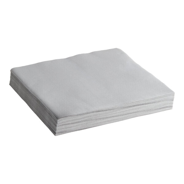 Hoffmaster FashnPoint® 15 1/2" Square Onyx Ultra-Ply Linen-Feel Flat-Packed Dinner Napkin - 750/Case