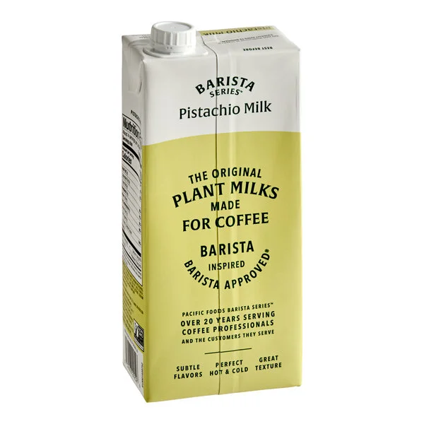 Pacific Foods Barista Series Pistachio Milk 32 fl. oz. - 12/Case