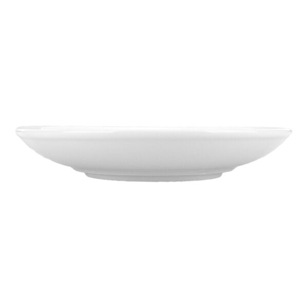 International Tableware Marzano 6" Round Bright White Porcelain Saucer - 36/Case