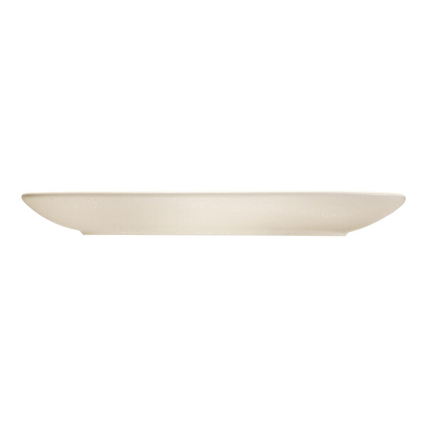 International Tableware Alloy 11 5/8" x 5 7/8" Titanium White Rectangular Stoneware Platter - 12/Case