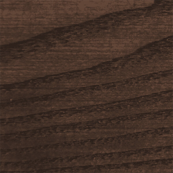 A close-up of a dark brown wooden surface with visible grain patterns.