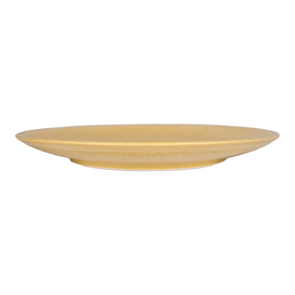 International Tableware Hearth 7" Caramel Round Stoneware Coupe Plate - 36/Case