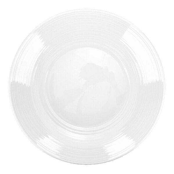International Tableware Marzano 10 1/2" Round Bright White Porcelain Deep Plate - 12/Case