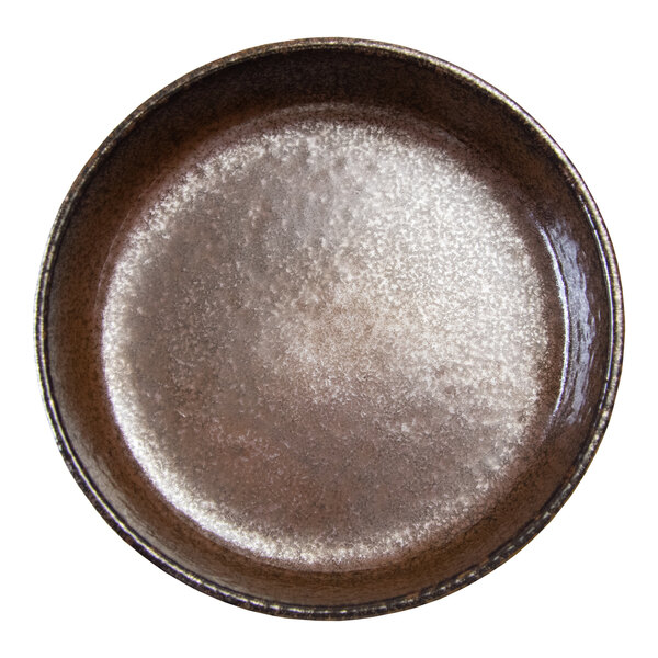 International Tableware Alloy 10 oz. Copper Mine Round Stoneware Pasta / Salad Bowl - 12/Case