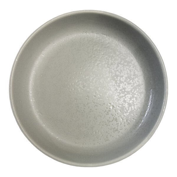 International Tableware Alloy 25 oz. Palladium Silver Round Stoneware Noodle / Salad Bowl - 12/Case