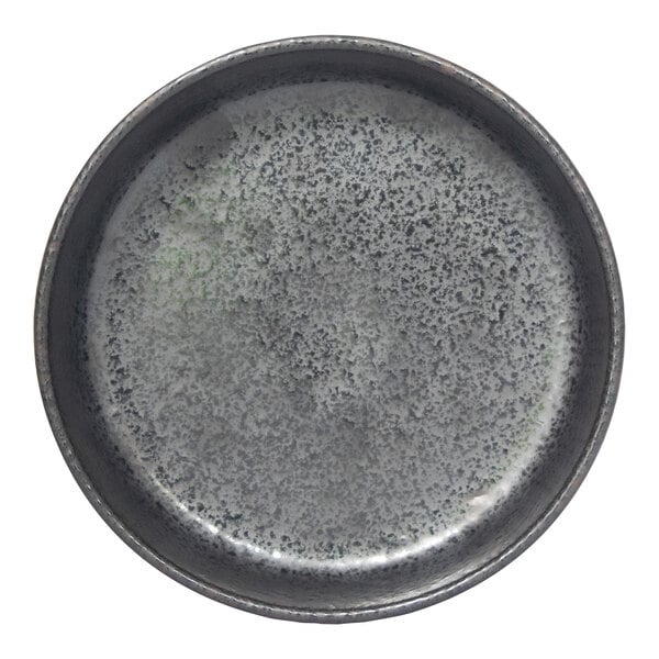 International Tableware Alloy 10 oz. Carbon Black Round Stoneware Pasta / Salad Bowl - 12/Case