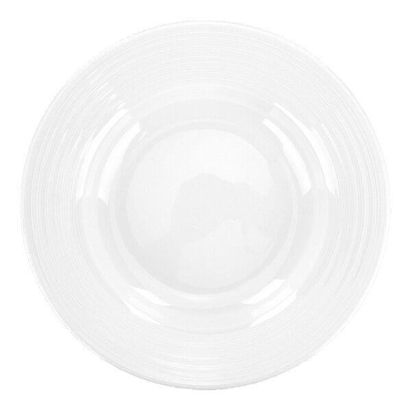 International Tableware Marzano 12 oz. Round Bright White Wide Rim Porcelain Soup Bowl - 12/Case
