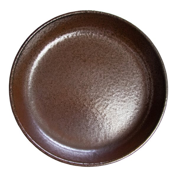 International Tableware Alloy 25 oz. Copper Mine Round Stoneware Noodle / Salad Bowl - 12/Case