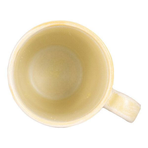 International Tableware Hearth 11 oz. Lemon Stoneware Mug - 24/Case
