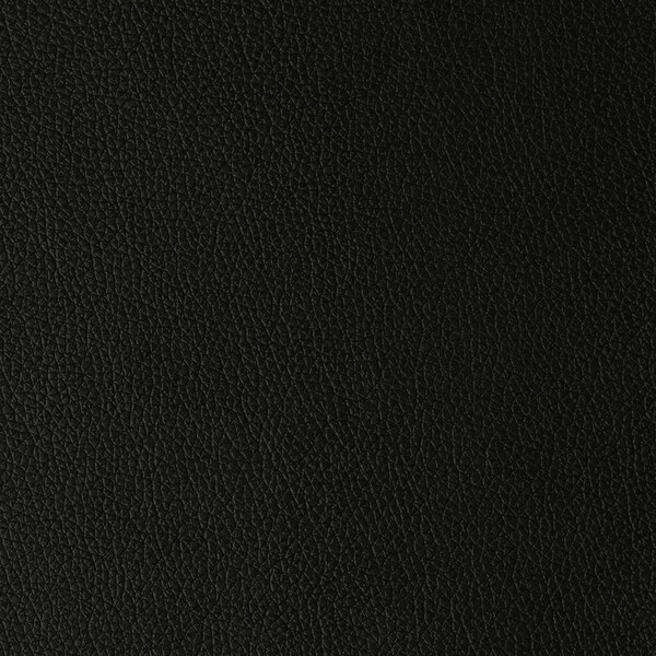 A black faux leather material with a textured surface, typically used for executive chairs.