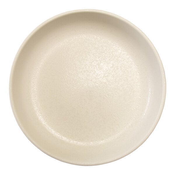 International Tableware Alloy 50 oz. Titanium White Round Stoneware Vegetable / Serving Bowl - 12/Case