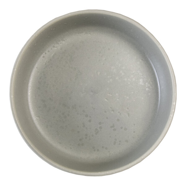 International Tableware Alloy 10 oz. Palladium Silver Round Stoneware Pasta / Salad Bowl - 12/Case
