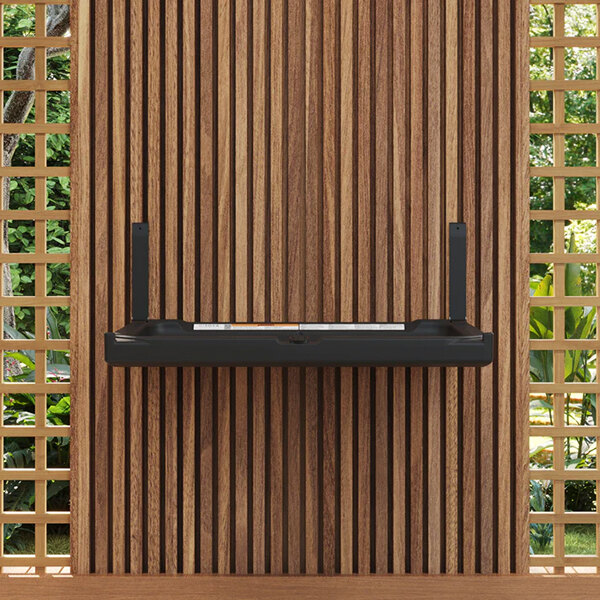 Sova Element 20HS0102 Black Wall-Mount Horizontal Baby Changing Station / Table