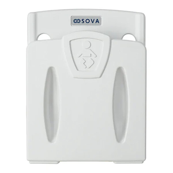 A light gray wall-mounted toddler safety seat.
