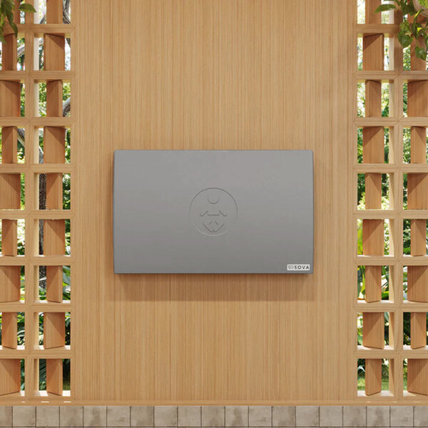 Sova Element 20HS0110 Dark Gray Wall-Mount Horizontal Baby Changing Station / Table