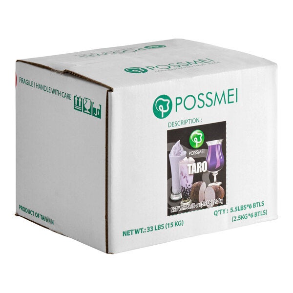 Possmei Taro Concentrated Syrup 64 fl. oz. - 6/Case