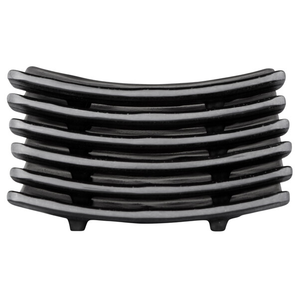 A stack of black Elite Global Solutions Ore plates.