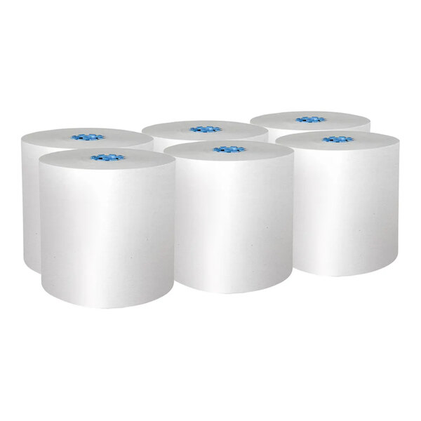 Scott® Pro White 1-Ply Hard Roll Paper Towel Roll, 900' / Roll - 6/Case