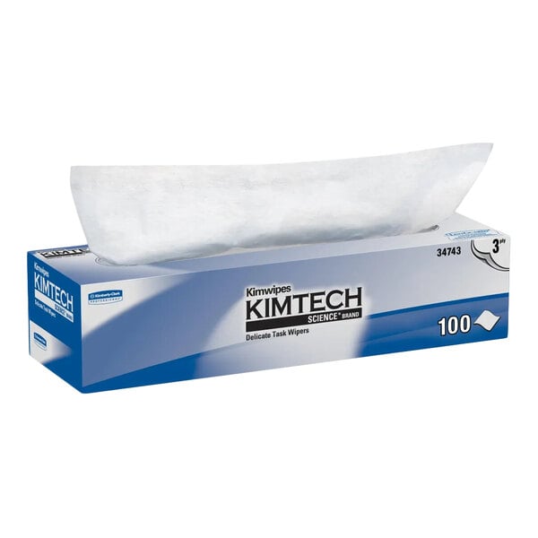 Kimtech® Kimwipes 12 3/8" x 11 3/16" 3-Ply Delicate Task Wiper - 1,500/Case