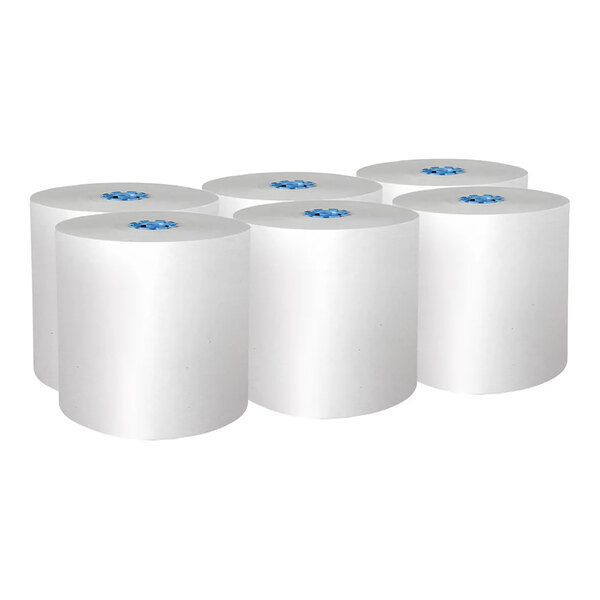 Scott® Pro White 1-Ply High-Capacity Hard Roll Paper Towel Roll, 700' / Roll - 6/Case