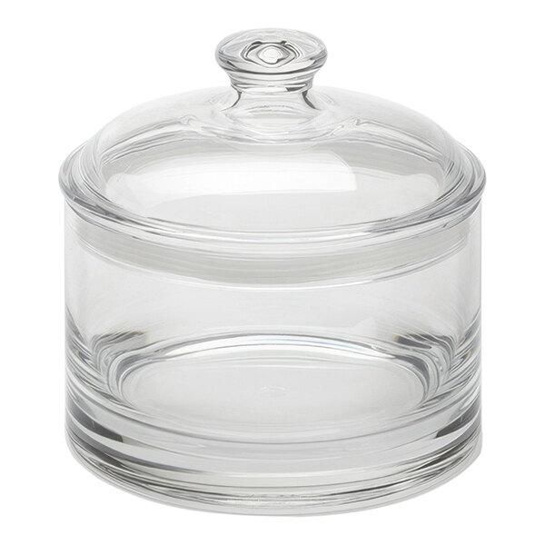 American Metalcraft 49 oz. Clear Polycarbonate Food / Condiment Storage Jar with Lid JPC49