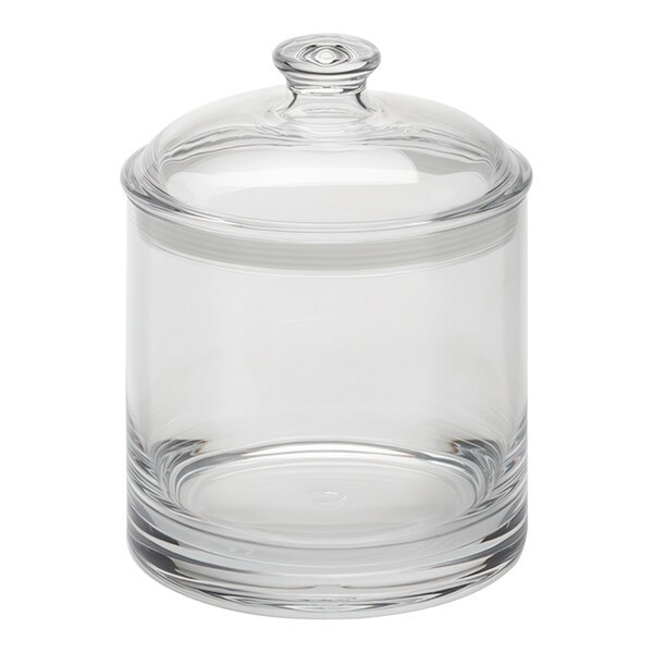American Metalcraft 84 oz. Clear Polycarbonate Food / Condiment Storage Jar with Lid JPC84