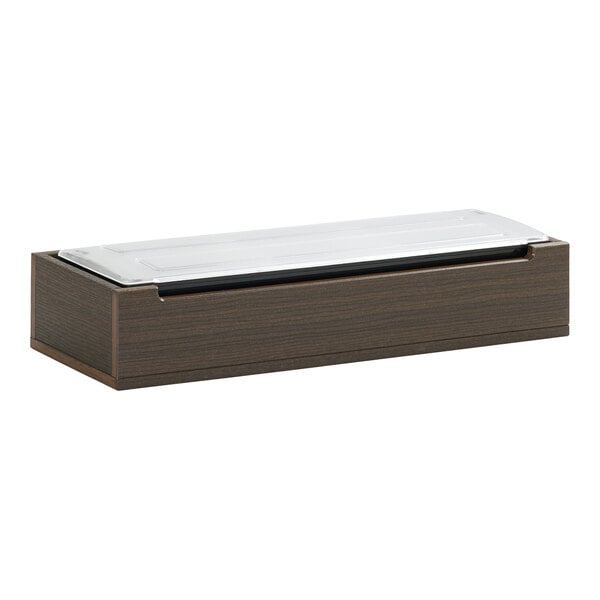 Cal-Mil Vista 20 3/4" x 7 1/2" 6-Section Mocha HDPE Condiment Bar