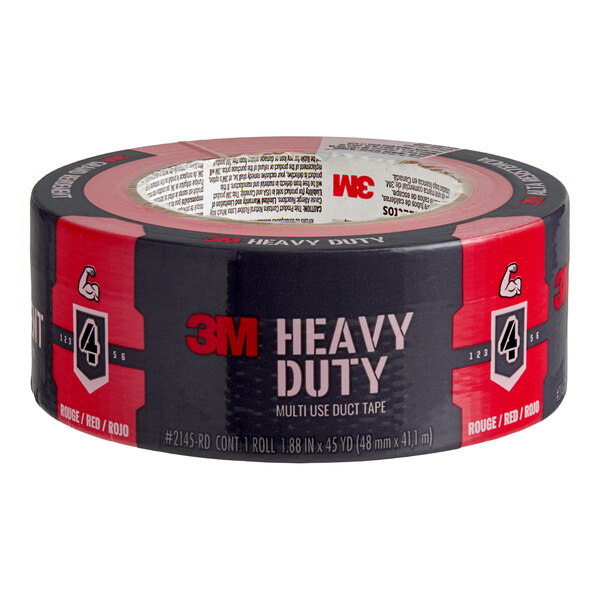 3M 1.88" x 45 Yards Heavy-Duty Red Multi-Use Duct Tape 7100329685