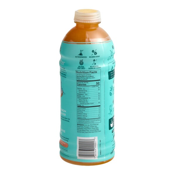 Smartfruit Rekindle Peach and Mango Refresher Beverage 1:1 Concentrate 48 fl. oz. - 6/Case