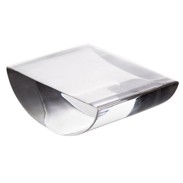 A stainless steel modular crescent ice machine with a storage bin.