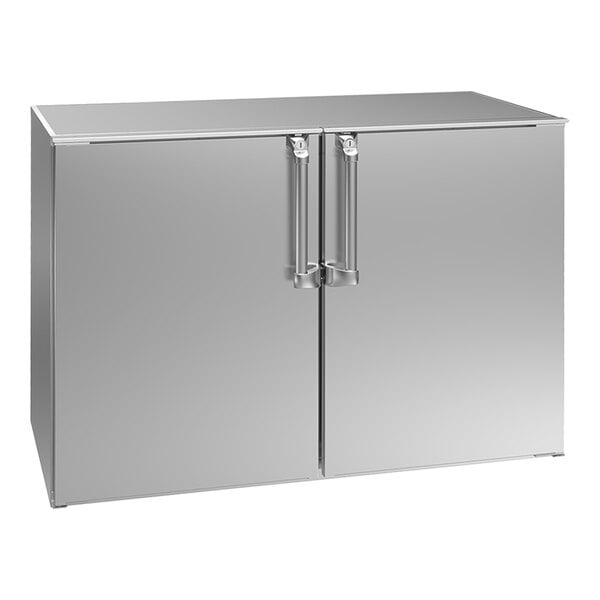 Krowne Royal Series BD48-SNS 24" x 48" Dry Storage Back Bar Cabinet with Stainless Steel Doors and Unfinished Top