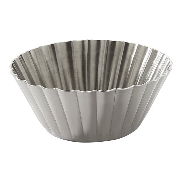 American Metalcraft 1.5 oz. Stainless Steel Fluted Sauce Cup - 12/Case