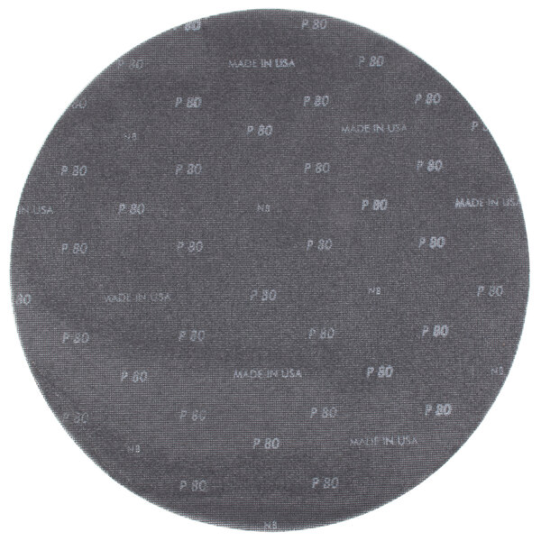 A Scrubble by ACS 20" Sand Screen Disc with 80 Grit with white text on it.