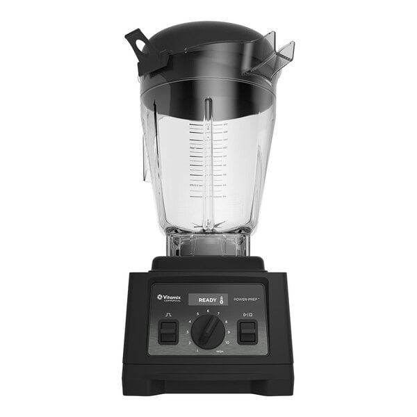 A commercial-grade Vitamix blender with a large 1.5-gallon container and control panel.