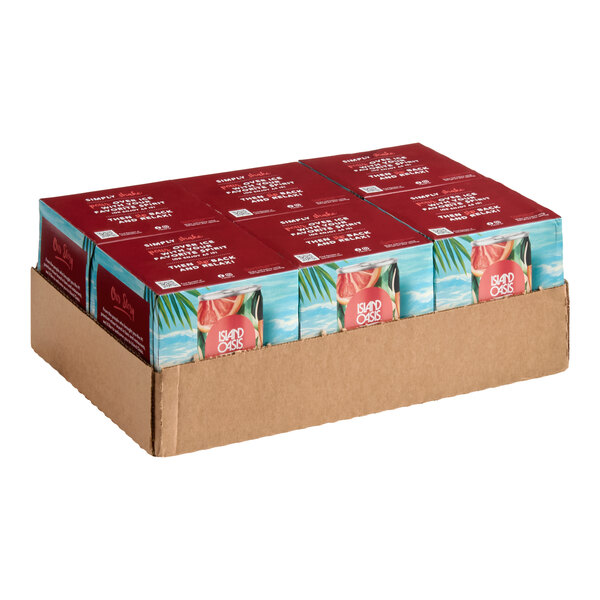 A case of 24 Island Oasis Nitro Infused Paloma Craft Mixer 8.4 oz. cartons.