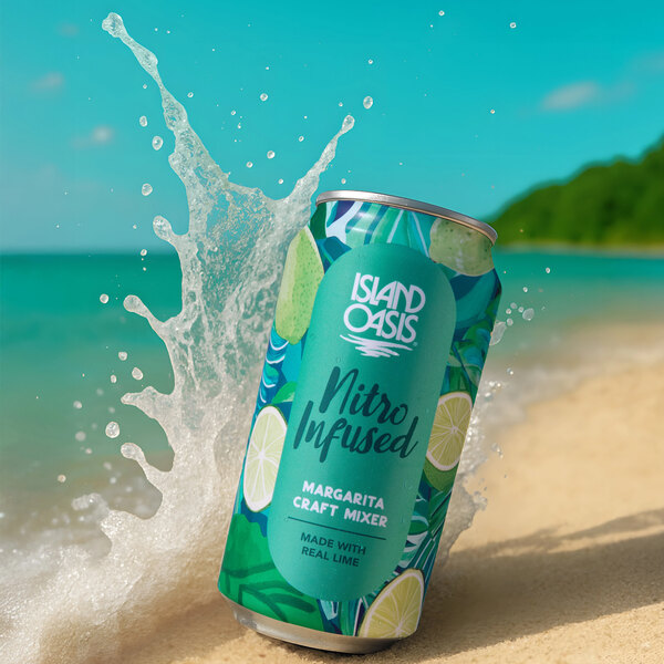 Island Oasis Nitro Infused Margarita Craft Mixer 8.4 oz. - 24/Case