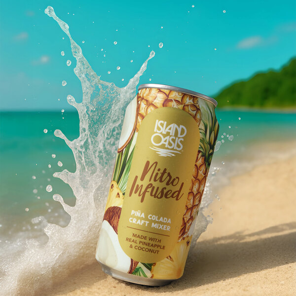Island Oasis Nitro Infused Pina Colada Craft Mixer 8.4 oz. - 24/Case