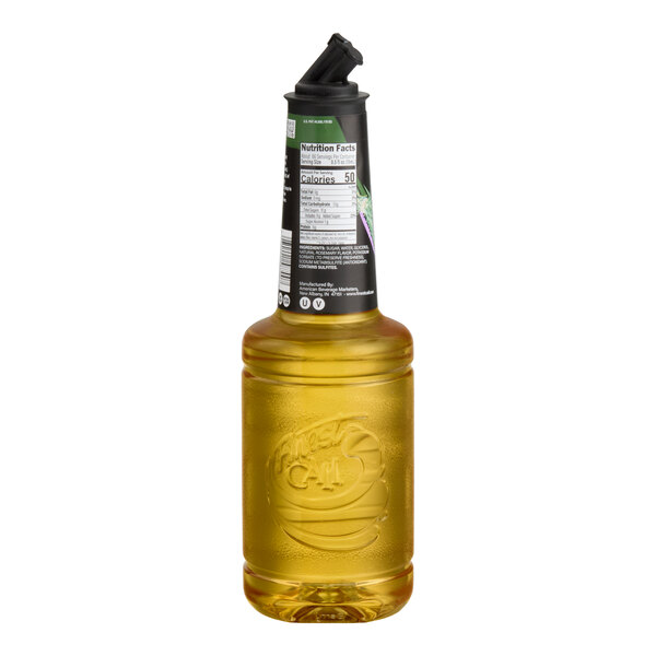A 1 liter bottle of Finest Call Premium Rosemary Syrup.