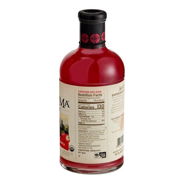 Agalima Organic Strawberry Margarita Mix 1 Liter - 6/Case