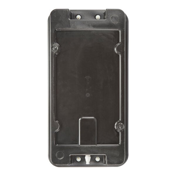 A black plastic base for a 4-foot table top food or salad bar.