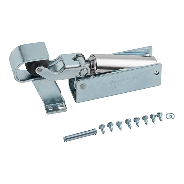 A Kason hydraulic door closer mechanism with a roller.