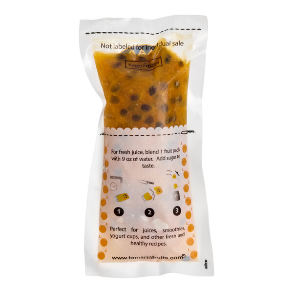 Tamarin Fruits Yellow Passion Fruit Pulp Packet 90 Gram - 60/Case