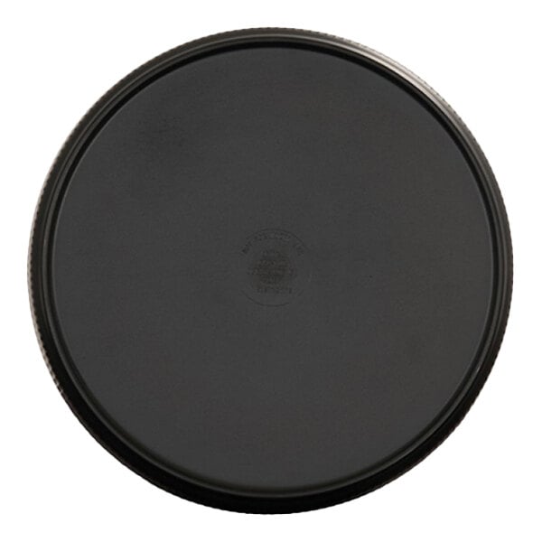 Cal-Mil Arista 6" Round Black Melamine Coupe Plate - 6/Case