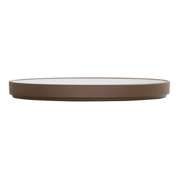 Cal-Mil Hudson 10 1/4" Round Stoneware Low Rim Melamine Plate - 6/Case