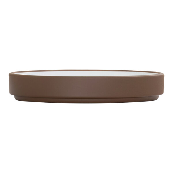 Cal-Mil Hudson 6" Round Stoneware Low Rim Melamine Plate - 6/Case